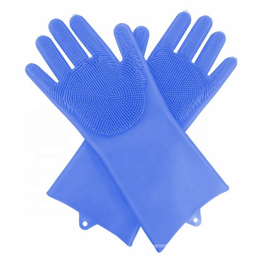 Gants de ménage en silicone pour lave-vaisselle à manches longues